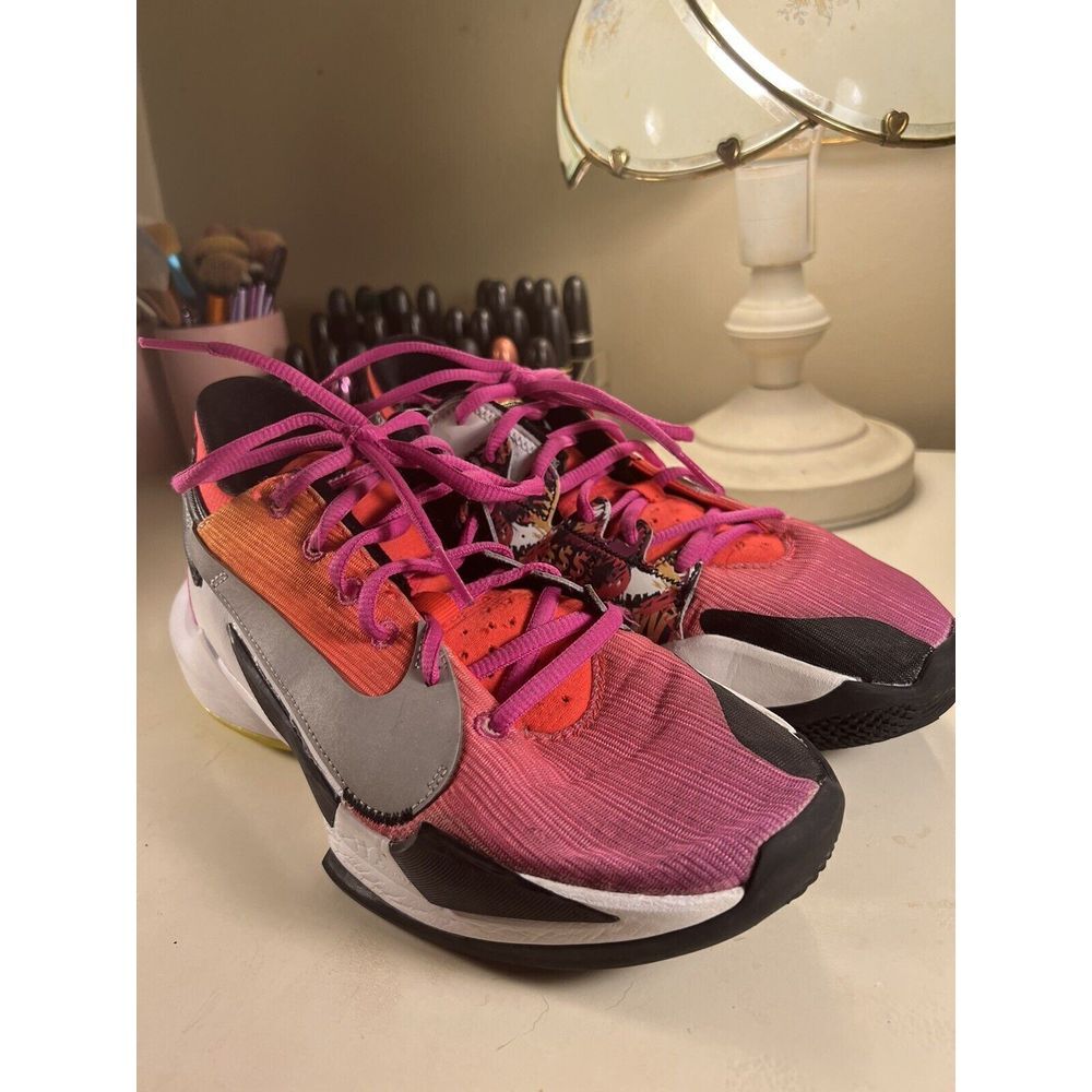Nike Zoom Freak 2 - DB4689 600 - Bright Crimson /‎ Black - Fire Pink - mens Sz 7 - Picture 2 of 9